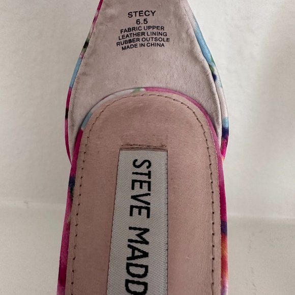 Steve Madden Stecy Floral Ankle Strap Heels, Barbie Pink - Picture 6 of 6